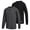 Black/Charcoal Heather, variant on Southpole Boys Thermal Henley Shirt - Waffle Knit Warm Long Sleeve Boys Henley Shirt 2 Pack Casual Top