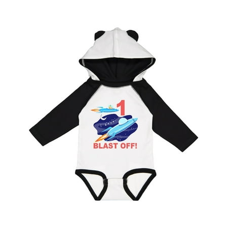 

Inktastic Outer Space 1st Birthday Gift Baby Boy or Baby Girl Long Sleeve Bodysuit