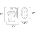 thumbnail image 2 of Maxim 65164GFCO 14 in. Balboa VX LED 1-Light Outdoor Wall Mount, Copper Oxide, 2 of 2