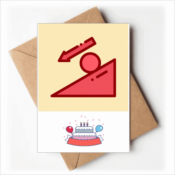 Sphere Bevel Creep Down Dynacs Happy Birthday Greeting Cards Envelopes Blank