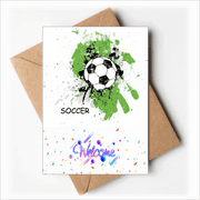 Play Soccer Football Sports Welcome Back Greeting Cards Envelopes Blank