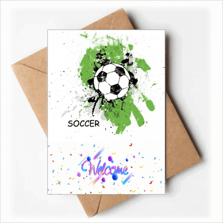 Play Soccer Football Sports Welcome Back Greeting Cards Envelopes Blank