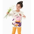 thumbnail image 4 of Peppa Pig Toddler Girls Set Graphic Crewneck Tee Sweatshirt and Leggings Halloween Outfit 2-Piece Set 3T, 4 of 10