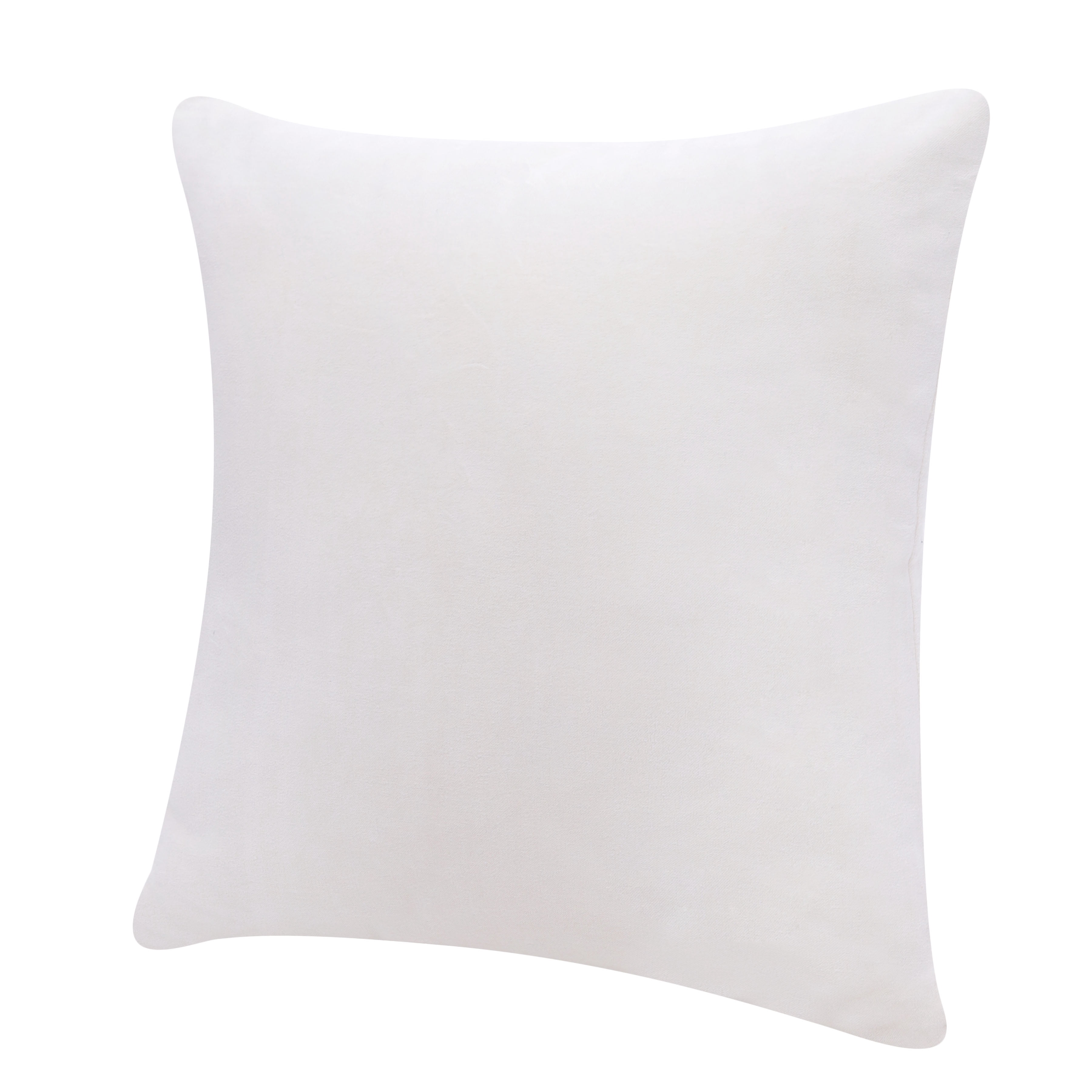 Harlow Hill Stacy Garcia Ivory Solid 20" x 20" Cotton Adult Decorative Feather Filled Pillow