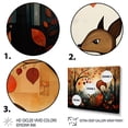 thumbnail image 3 of Designart "Autumnal Snapshot of Squirrel" Animals Framed Wall Art Decor - Modern Farmhouse Brown Squirrel Hallway Framed Wall Art Decor, 3 of 6