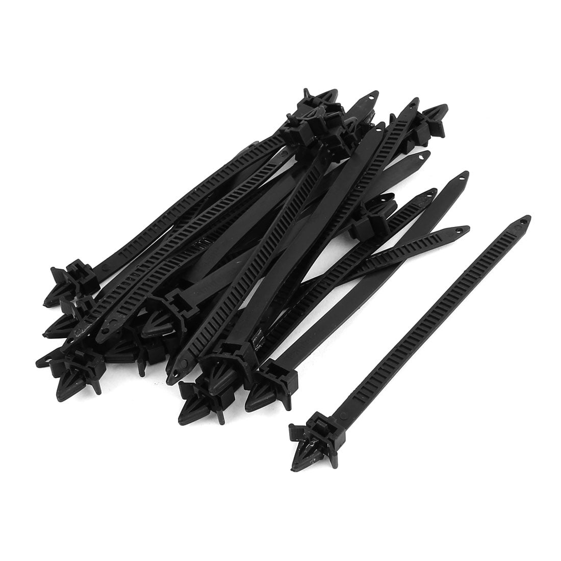 8mm x 150mm Nylon Winged End Push Mount Electrical Cable Ties 20Pcs