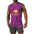 thumbnail image 2 of YUGYXL Man Vests Tops Vest for Mens Crewneck Sport Athletic Beach Hawaiian Cami Tank Tropical Summer Fall Vests Purple XXL, 2 of 5