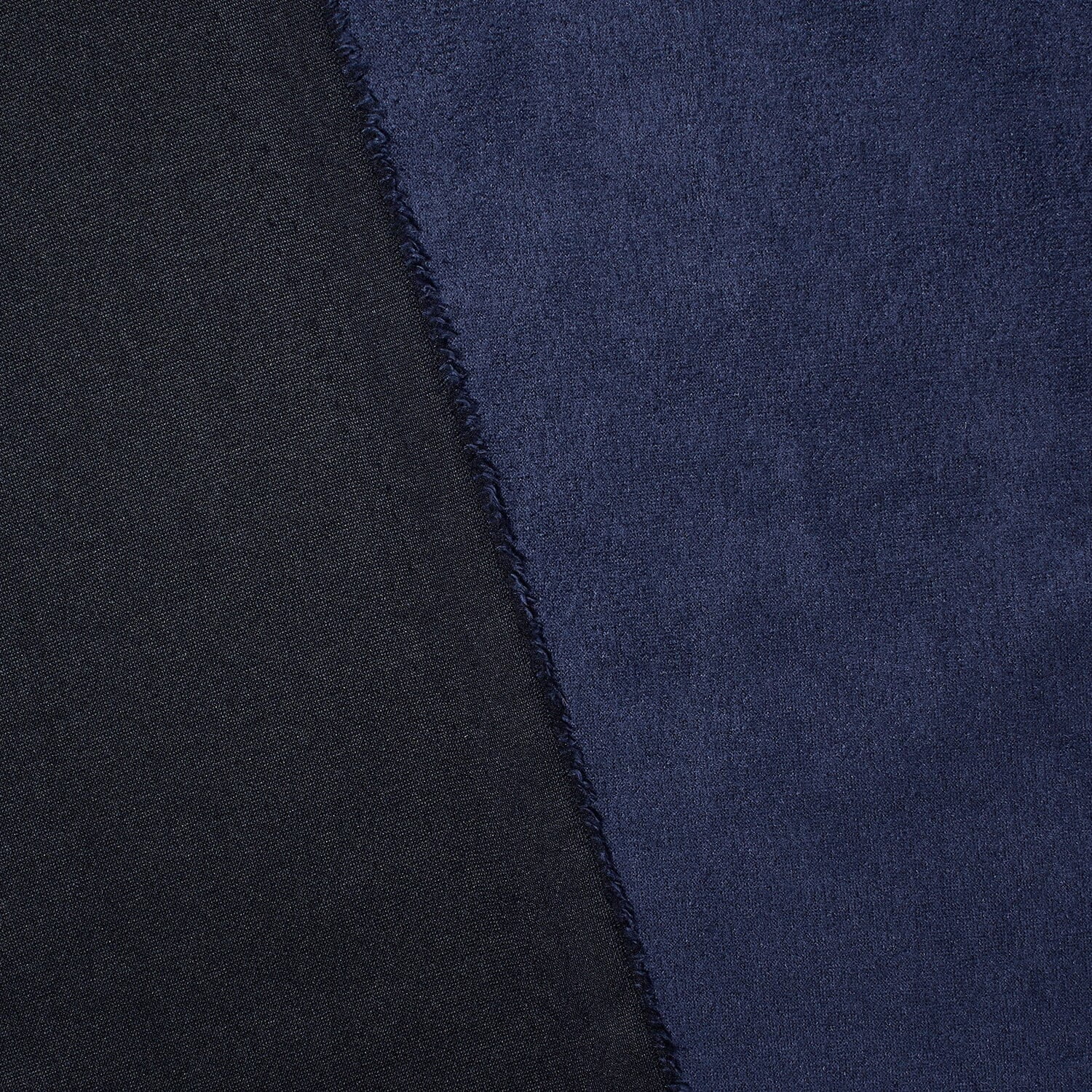 Suede Scuba Double Knit Faux Leather Polyester 60" Fabric By The Yard - Navy Blue (10 Yards)