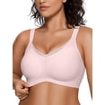 thumbnail image 1 of Camiseta Wireless Bra OEAK V Mesh con soporte cómodo L, rosa, 1 of 7