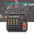 thumbnail image 2 of Muslady TM4 Digital 4-Channel Audio Mixer Mixing Console Built-in 48V Phantom Power with BT Function Professional Audio System for Studio Recording Broadcasting DJ Network Live, 2 of 6