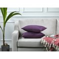 thumbnail image 6 of 3S Brother's Solid Cushion Cover Super Soft & Cozy Home Décor Throw Pillow Case for Chair Couch Bedroom & Livingroom Décor Pillowcase with Invisible Zipper Set of 2 Pieces - Purple 12"x20" Each, 6 of 8