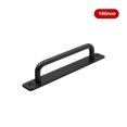thumbnail image 3 of Eigraketly manija de los muebles aleación de aluminio perillas de hardware sin perforaciones tiradores de puertas de colores armario de cocina armario Herramientas y ferretería Negro/160 mm Eigraketly TO008897-02, 3 of 6