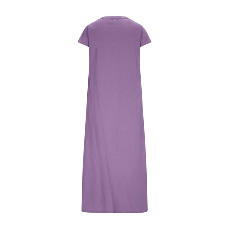 knee length dresses for ladies Hooded Linen Midi Dress main image 0