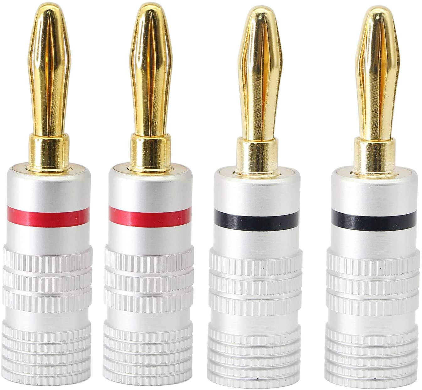 Y Spade Plug,Speaker Spade Connector, Fork Spade Plug 45 Degree for Speaker Wire, Plug Audio