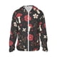 thumbnail image 1 of Balery Fly Agaric and Flowers Sudadera ligera de manga larga con capucha y protección solar UPF 50+ para hombre y mujer, ideal para pesca y running-XX-Large, 1 of 7