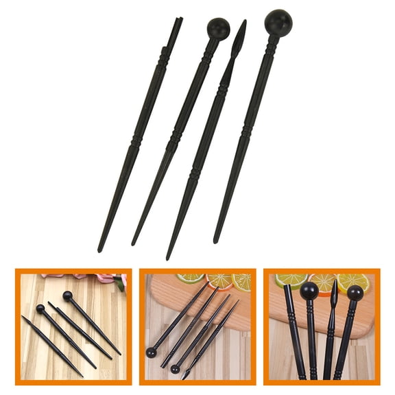 PTOOTP  4Pcs Pottery Ceramics Clay Tool Set Carving Modeling Shaping Smoothing DIY Kit