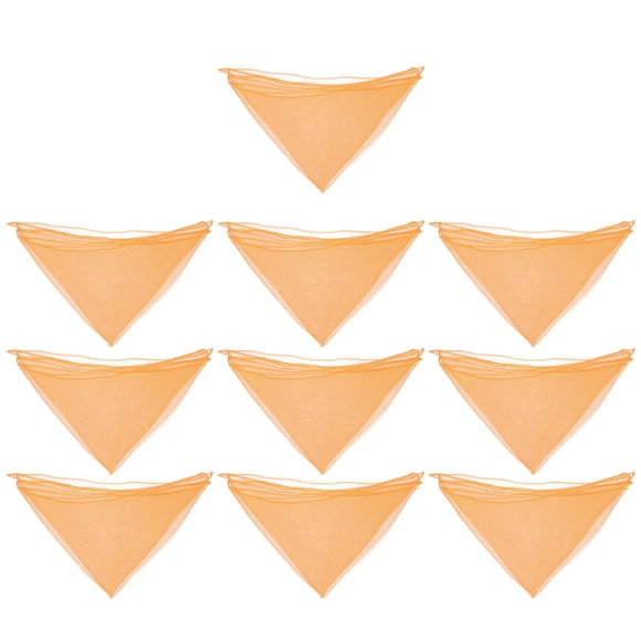 10pcs Silky Dance Rendimiento Bufandas Performance Props Pequeñas bufandas Plazos