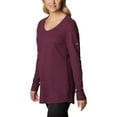thumbnail image 5 of Columbia Women's Pine Peak Long Sleeve Tunic Thermal, Marionberry Heather, Small, 5 of 8