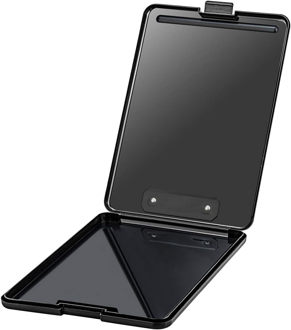 Plastic A4 Form Storage Box Case  Clipboard Bulk Set Suitable For School Utility Industrial Office Personnel Black 24 Pack