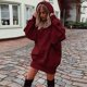 thumbnail image 1 of ICHUANYI liquidación mujer moda Color ropa sudaderas con capucha pulóver abrigo Sudadera con capucha ICHUANYI WER2023082202753, 1 of 8