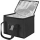 thumbnail image 4 of 1 Bolsa de almuerzo aislada negra de 10 litros Bolsa de picnic con aislamiento portátil Bolsa aislante Bolsa térmica impermeable para el almuerzo Bolsa de transporte de alimentos para el hombro, 4 of 5