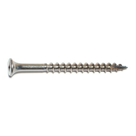 

#10 x 2-1/2 18-8 Stainless Steel Square Drive Bugle Head Deck Screws
