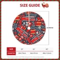 thumbnail image 2 of Fuzoiu Fire Sign Print Christmas Tree Skirt,Xmas Christmas Decorations,Xmas Tree Mat for Farmhouse Holiday New Years Home Party Decor Tree Rugs-36", 2 of 6