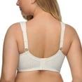 thumbnail image 4 of Exerin Women's Full Coverage Plus Size Comfort Double Support Unpadded Wirefree Minimizer Bra(White,42DDD), 4 of 8