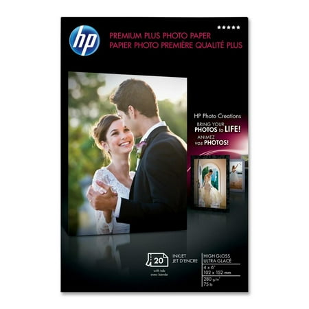 HP Premium Plus Inkjet Photo Paper, White