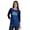 Blue, variant on Masked & Vaccinated Funny Pro-Vaccine Boat Neck T-shirt For Womens