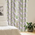 thumbnail image 2 of Ambesonne Mauve Curtains, Botanic Spring Plants, Pair of 28"x95", Lilac Green, 2 of 5