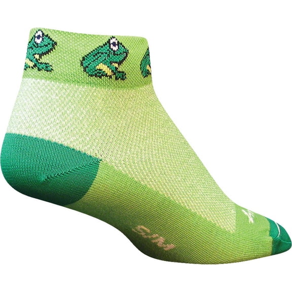 Women's Froggy Sock: Green SM/MD