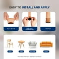 thumbnail image 4 of Serenelife Chair Leg Floor Protectors - 24 Rubber Furniture Leg Covers & End Caps for Hardwood Floors - Anti-Slip & Scratch Protect Floors - Fits Furniture & Chair Legs 1.05 in - 1.5 in - Brown, 4 of 6