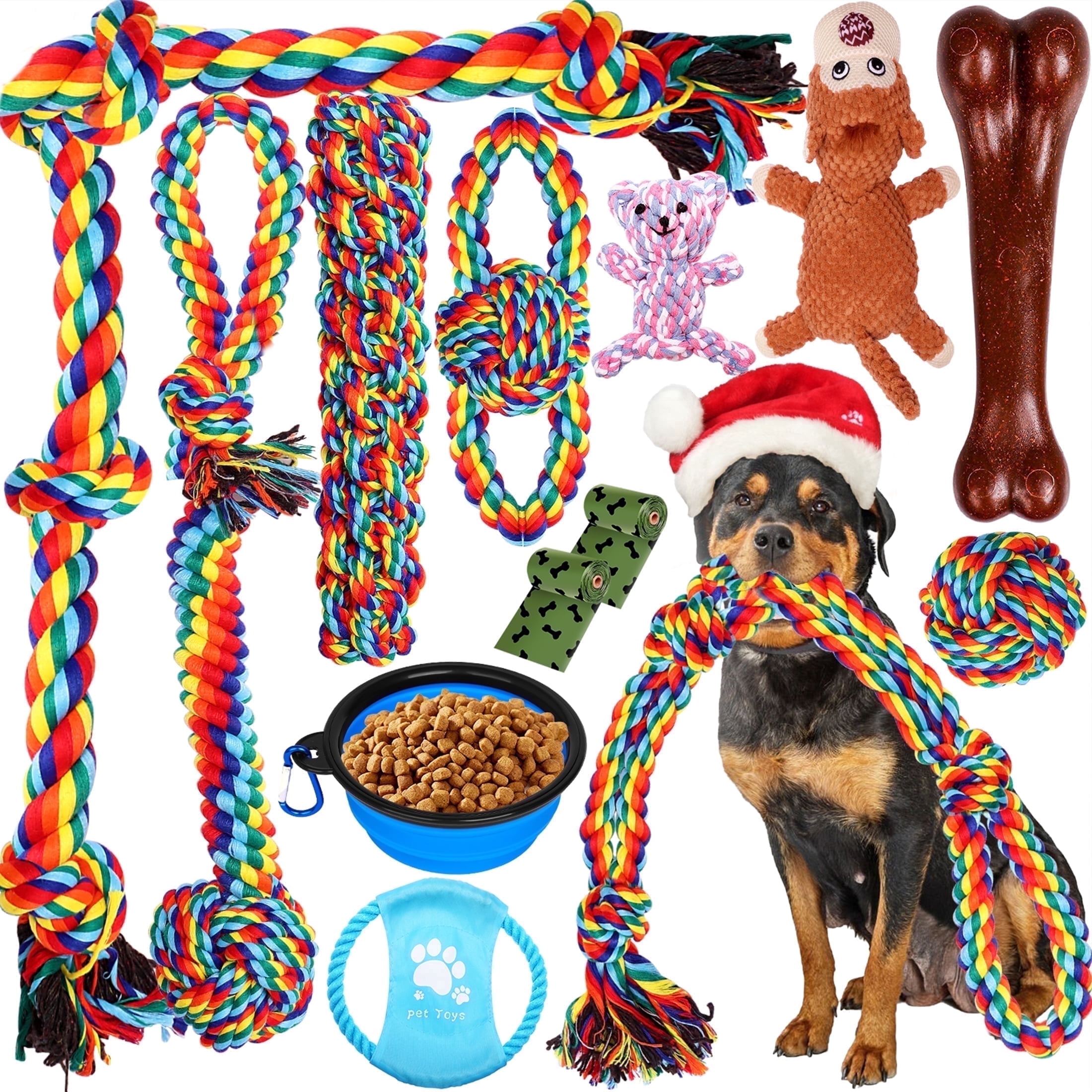 WEPSEN 13-Piece Dog Toy Bundle for Large Dogs photo 1