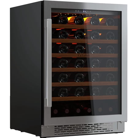 Ca'Lefort 24 inch Wine Cooler,54 Bottle Wine Fridge Freestanding & Built-in Wine Refrigerator