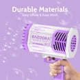 thumbnail image 3 of Ametralladora de burbujas Deserthome morada con luces y solución, 3 of 6