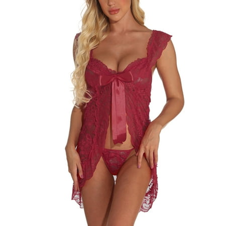 

Erotic lingerie sexy cardigan bow lace sexy suspenders pajamas Sexy Underwear Sexy Cardigan Bow Lace Sexy Suspender Pajamas Reduced Price and Clearance Sale Long Sleeve Shirts for Women