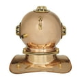 thumbnail image 6 of DecMode 8" Copper Brass Diver Helmet Clock, 6 of 7