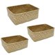 thumbnail image 1 of 3 Pcs Woven Storage Baskets Laundry Basket Book Storage Basket Bamboo Storage Basket Baskets Closet Organization, 1 of 2