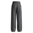 thumbnail image 5 of FGVCTG Mens Pleated Dress Pants, Classic Fit Stretch Waist Loose Lightweight Trousers Straight Casual Work Dress Slacks with Belt Loop Dark Gray M, 5 of 8