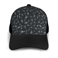 thumbnail image 3 of Naloa Wireless Antenna Icon Adult adjustable Print Baseball Hat, Patchwork curved brim baseball capfor Men and Women, One Size, 3 of 5