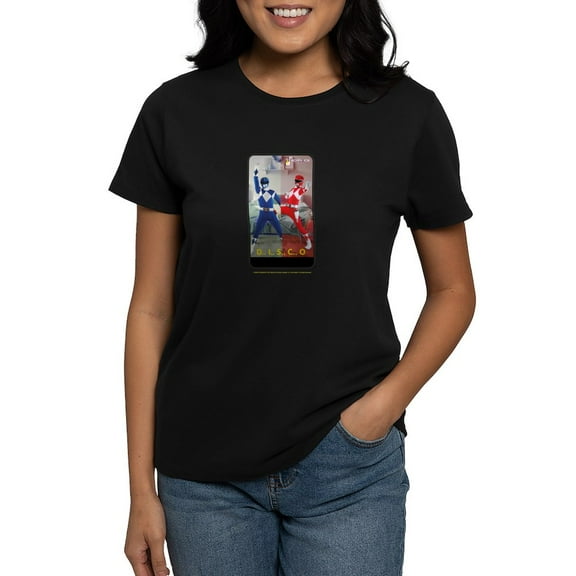 CafePress - Power Rangers Disco Women's Value T Shirt - Women's Traditional Fit Dark T-Shirt