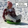 thumbnail image 2 of Flexible Flyer 3-Pack Snow Saucer Sleds. Round SNO Slider Discs, Blue, Orange, Green, 2 of 7