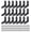 1.57 x 1.57 in, variant on 21 PCS Stainless Straight Flat Brackets, Black Flat Metal Brace Bracket, Support Flat Metal Brace for Wood Furniture, Mending Plate Connector Joining Bracket for Fence, 84 Screws