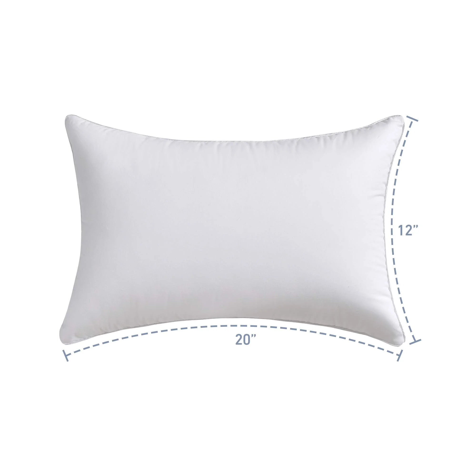 Cookey 12" x 20" Pillow Inserts, 2-Pack, White photo 3