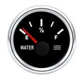 thumbnail image 1 of 0-190 Ohm Water Level Gauge Red Light Pointer 2" 52mm Water Tank Indicator Meter For Fuel Level Sensor Universal Vehicle 12V 24V ,Easy to Install, 1 of 7