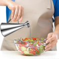 thumbnail image 4 of Drip-proof oil bottle made of stainless steel, oil bottle with spout 500ml 0.5l -ideal for dumping and sprinkling olive oil and other liquids-ea, 4 of 5