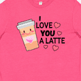 thumbnail image 4 of Inktastic I Love You a Latte with Coffee Cup Youth T-Shirt, 4 of 5