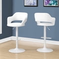 thumbnail image 2 of Bar Stool Swivel Bar Height Adjustable Metal Pu Leather Look Black, 2 of 2