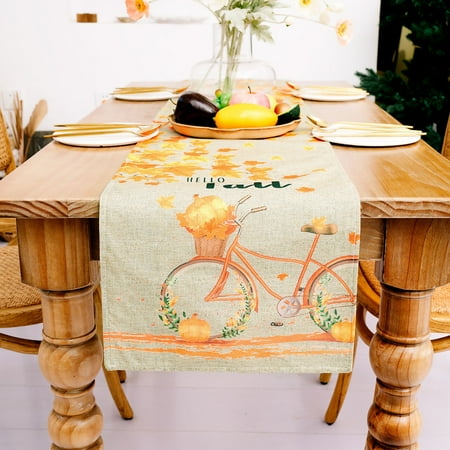 

Autumn Table Decoration Table Runner Thanksgiving Holiday Atmosphere Decoration